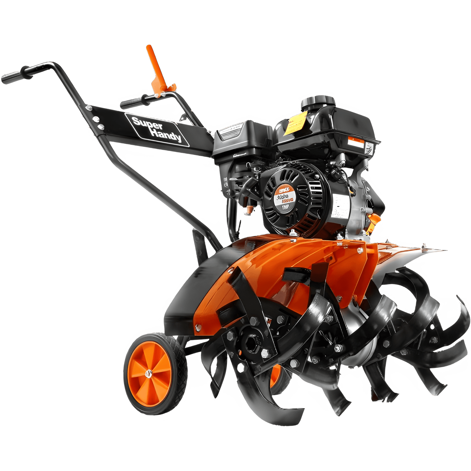 Super Handy GUO093 RotoTiller Cultivator 27โ Width 7HP 209cc 4 Stroke Gas Motor 6 Steel Adjustable Tines New