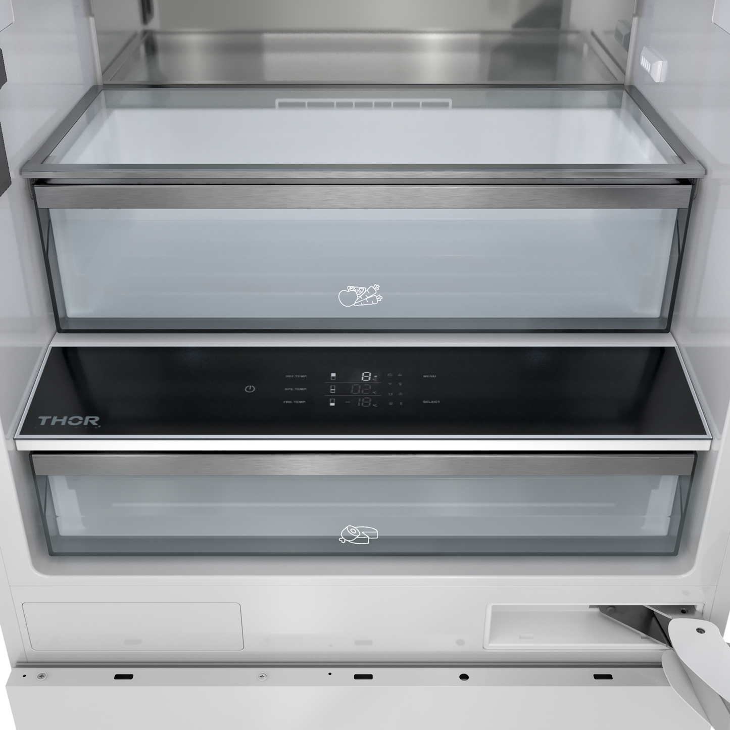 Thor Kitchen 30-inch Built-In Panel-Ready Bottom Mount Refrigerator – XRF3016BBP