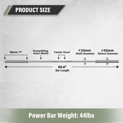 Major Fitness Heritage Series Power Bar - 1500PB