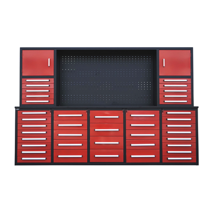 Chery Industrial [BARGAIN] 10' Storage Cabinet with 40 Drawers & 2 Cabinets - A_WW000217