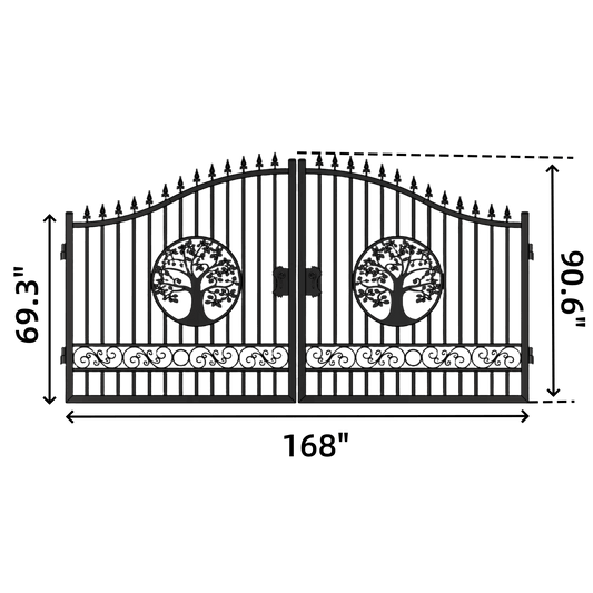 Chery Industrial 14' Iron Gate with Wider goalposts, No metal ball II000074NM