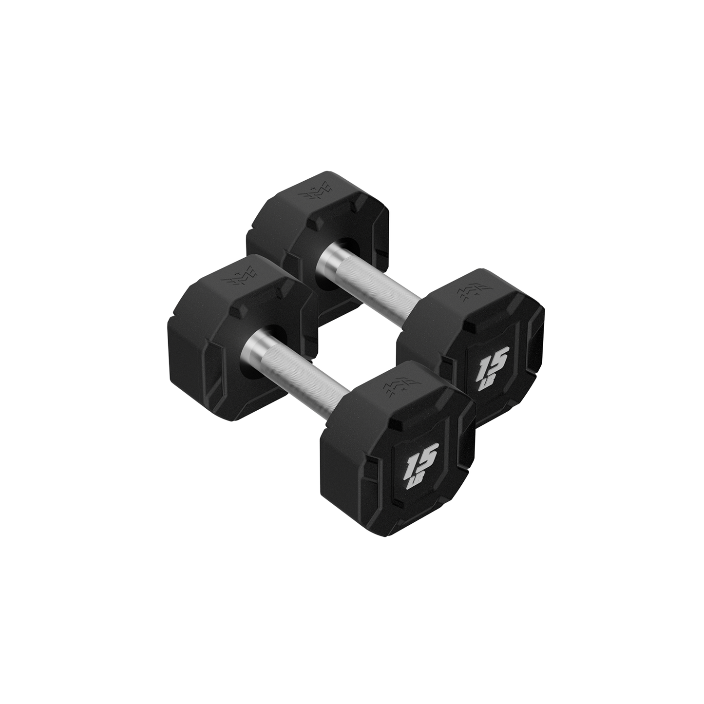 Major Fitness Urethane Octagonal-Shield Dumbbells - DBSET5-55