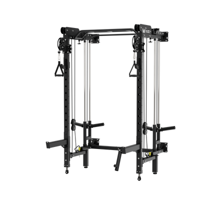Major Fitness F35 All-In-One Home Gym Wall-Mount Folding Power Rack - F35BL