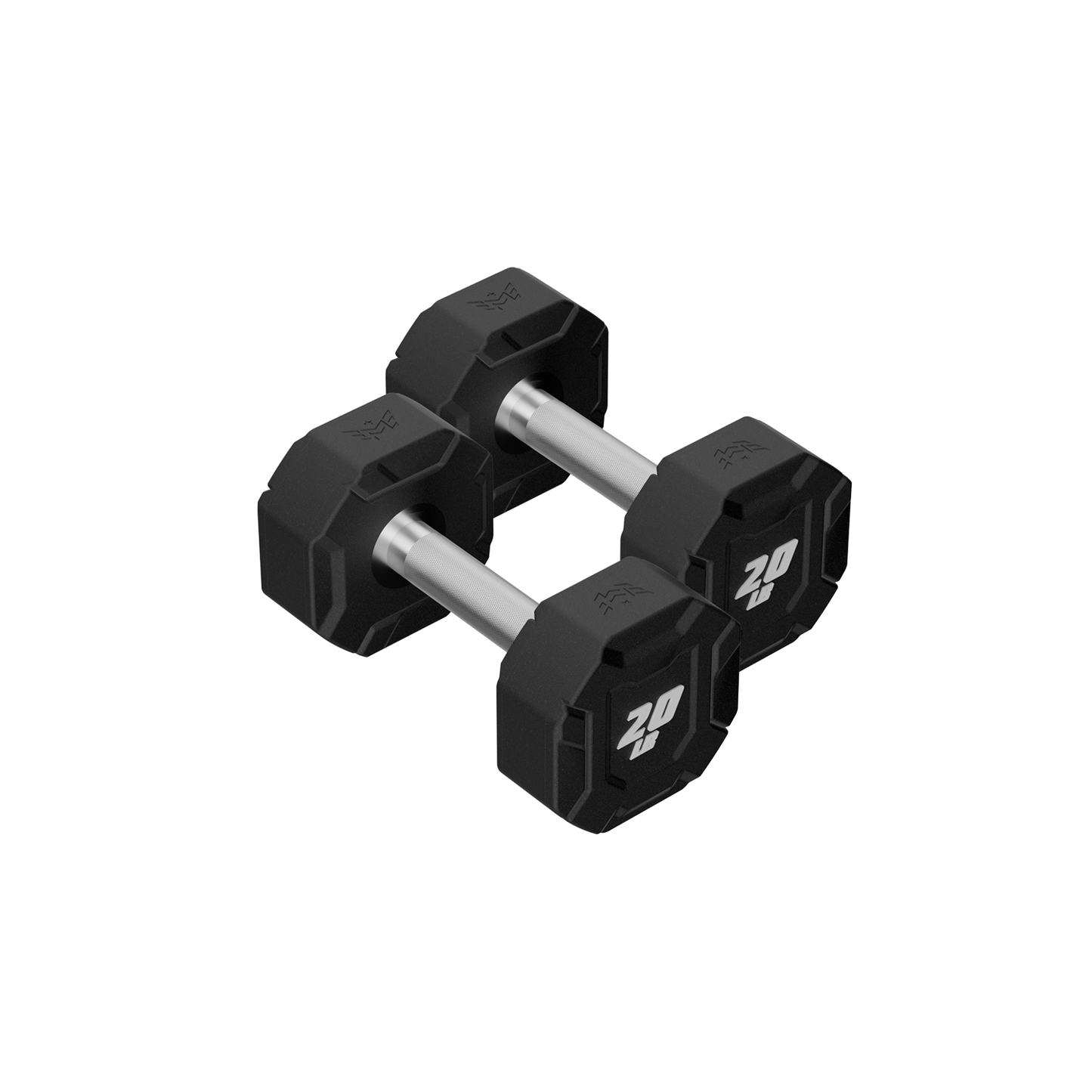 Major Fitness Urethane Octagonal-Shield Dumbbells - DBSET5-55