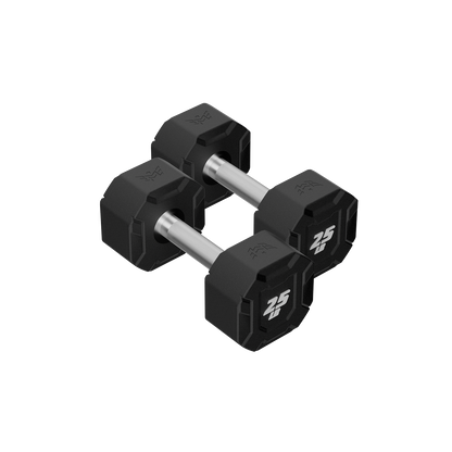 Major Fitness Urethane Octagonal-Shield Dumbbells - DBSET5-55