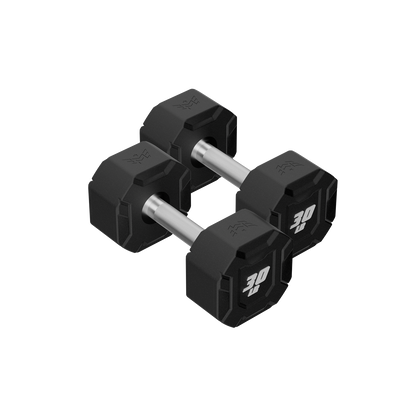 Major Fitness Urethane Octagonal-Shield Dumbbells - DBSET5-55