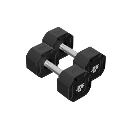 Major Fitness Urethane Octagonal-Shield Dumbbells - DBSET5-55