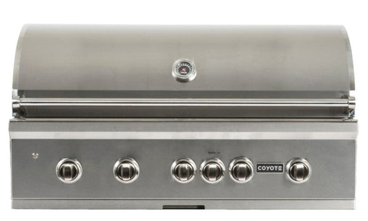 Coyote S-Series 42" Grill Package - Includes Grill , 39" Double Access Door, & Coyote Double Side Burner - C2SL42+CDA2439+C1DB