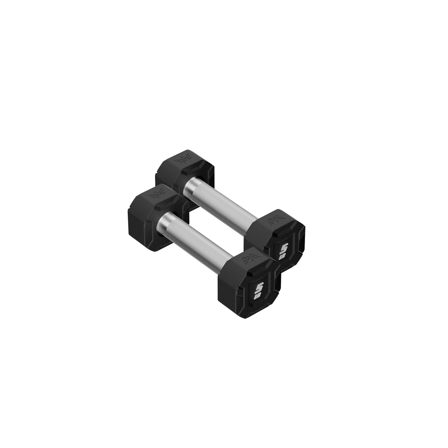 Major Fitness Urethane Octagonal-Shield Dumbbells - DBSET5-55