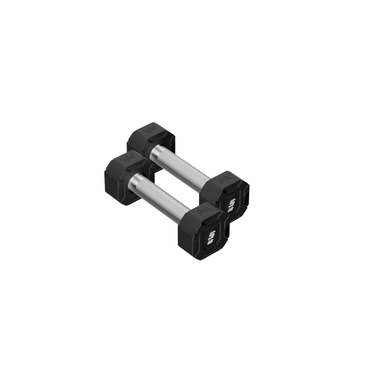 Major Fitness Urethane Octagonal-Shield Dumbbells - DBSET5-55