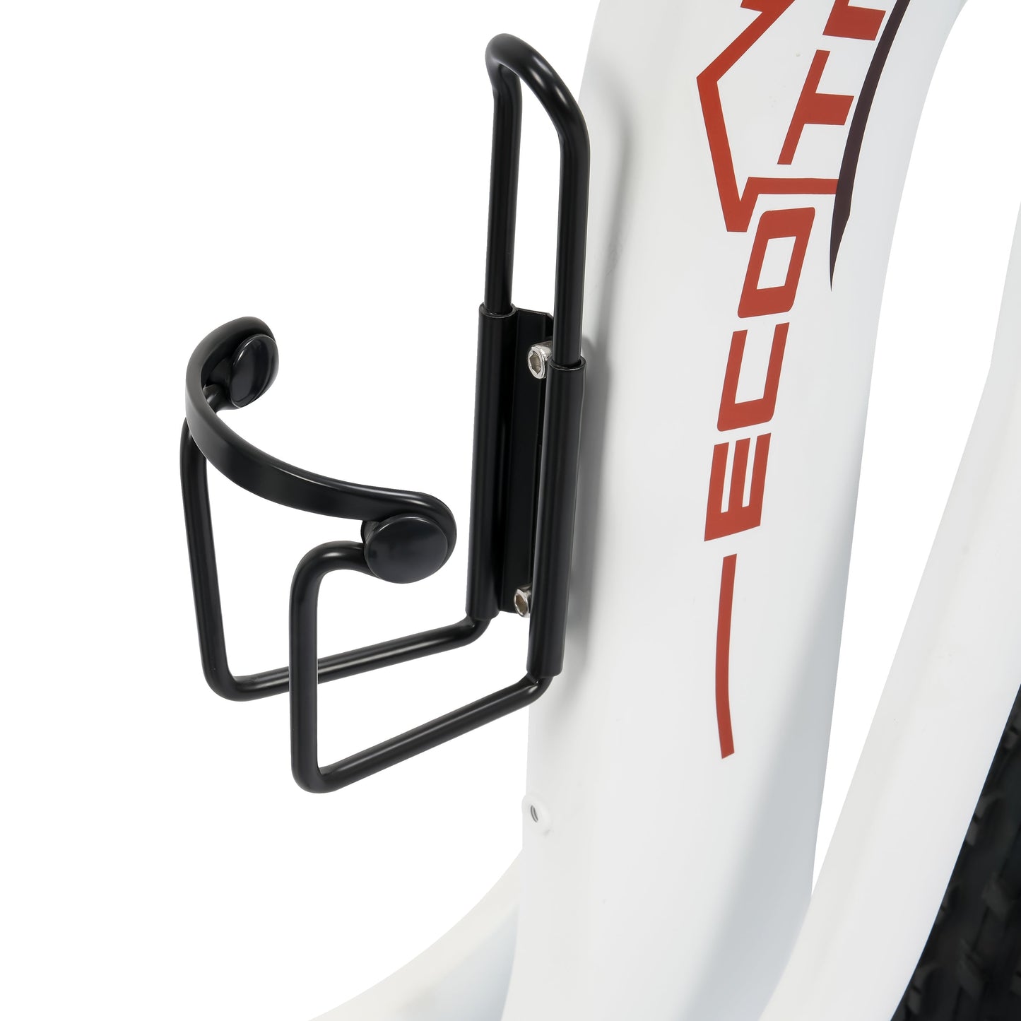 Ecotric 48V 24"x4.0 Front 20"x4.0 Rear Tires Tricycle electric bike with Front Basket + Rear Rack White - EST-W+EB-005-EC