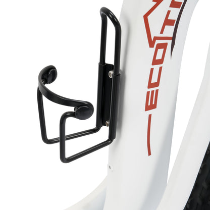 Ecotric 48V 24"x4.0 Front 20"x4.0 Rear Tires Tricycle electric bike with Front Basket + Rear Rack White - EST-W+EB-005-EC