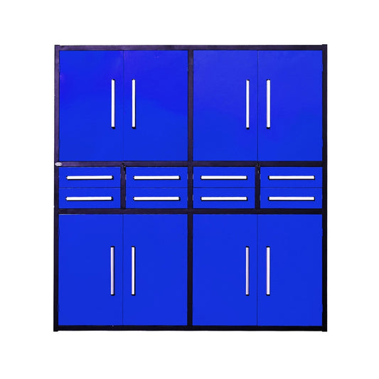 Chery Industrial 7ft Garage Storage Cabinet (8 Drawers & 4 Cabinets) - WW000213