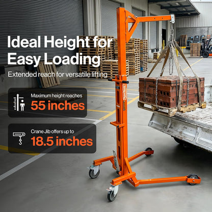 Super Handy GUO147 Drum Lift Manual Hydraulic for 55 Gal. Drums 550 Lbs Capacity New - GUO147