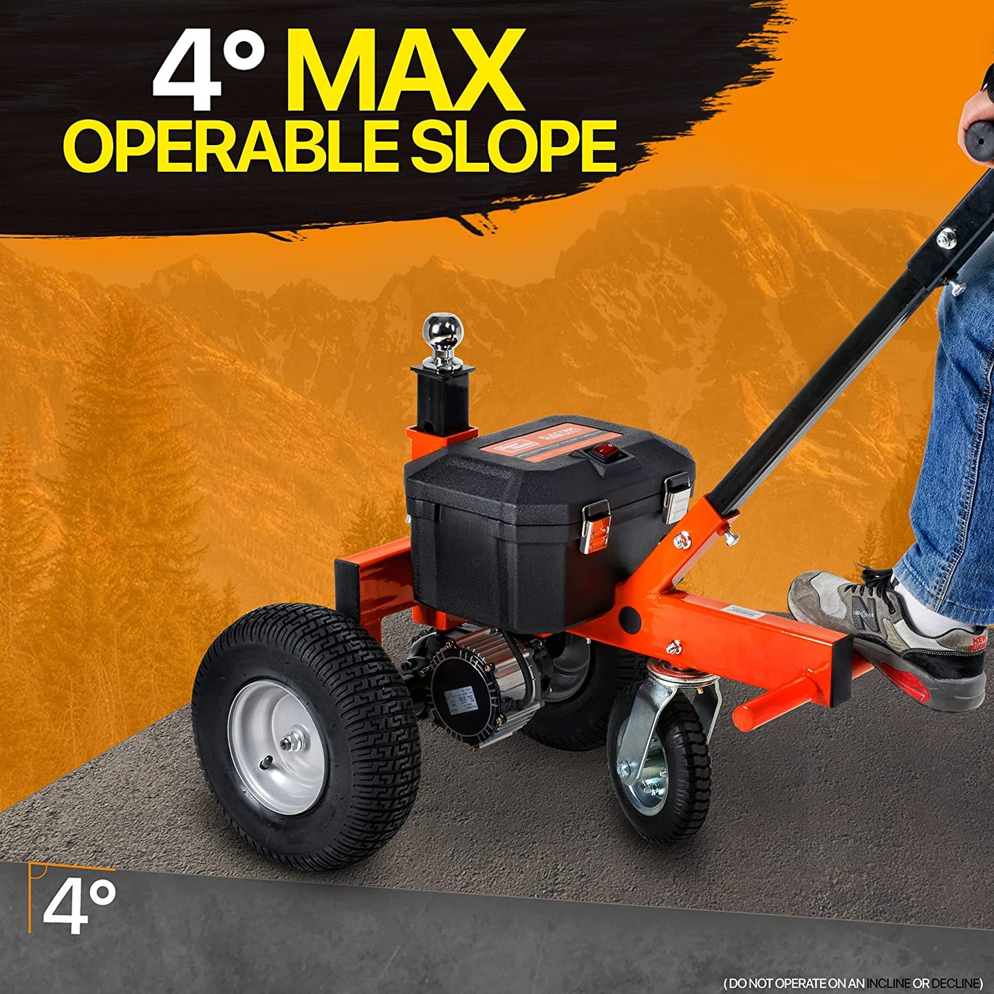 Super Handy GCAO007 Electric Trailer Dolly 2" Ball Mount 800W Motor 12V 7Ah and 2800 lbs Max Trailer Weight Capacity New Canada Only - GCAO007