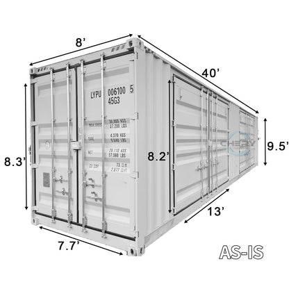 Chery Industrial AS-IS 40ft High Cube Container with 2 Side Doors D_CH000039