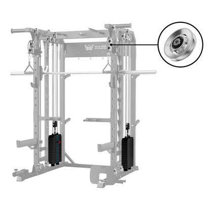 Major Fitness Aluminum Pulley & Weight Stack Bundle - APB52-WSB52