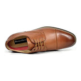 Bruno Moda Classic Modern Formal Party Shoes For Men - Brown