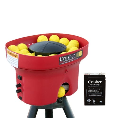 Heater Crusher Fastball & Curveball Mini Ball Pitching Machine With 4 Hr. Battery Reconditioned - CR129R