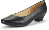 Dream Pairs Women’s Mila Low Chunky Heel Pump Shoes - Black