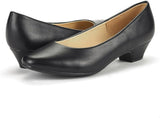 Dream Pairs Women’s Mila Low Chunky Heel Pump Shoes - Black