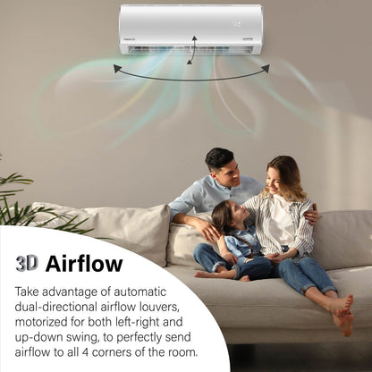Pioneer Diamante Essenza 11,500 BTU 17 SEER2 230V High-Wall Ductless Mini-Split Air Conditioner Inverter Heat Pump with 16 Ft. Kit - WYT012GLUI17RL