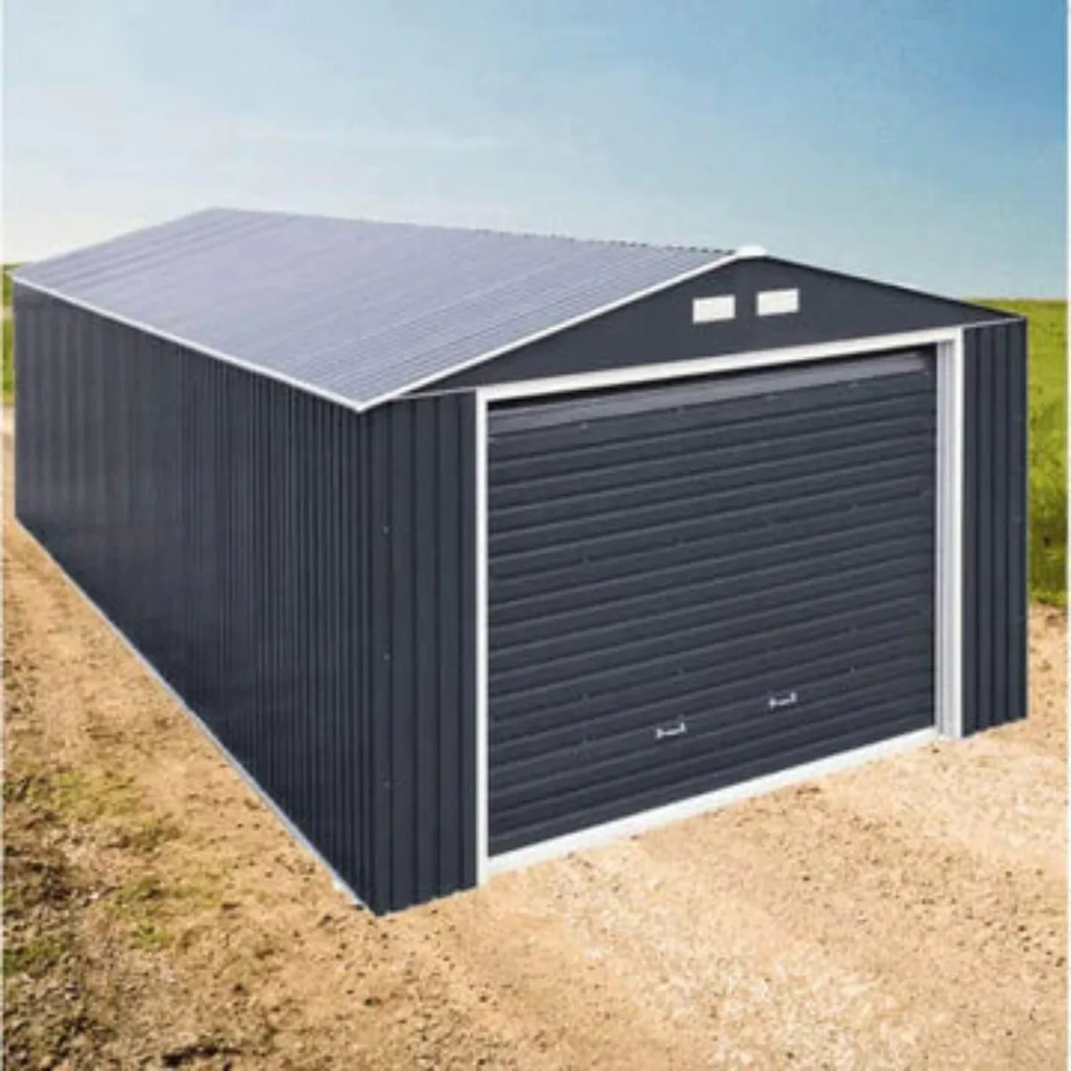 Duramax 12x20 Imperial Metal Garage Dark Gray 50951