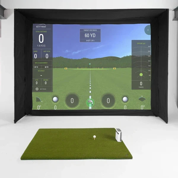 Skytrak+ EasySim Home Golf Simulator Full Package