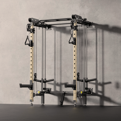 Major Fitness F35 All-In-One Home Gym Wall-Mount Folding Power Rack - F35BL