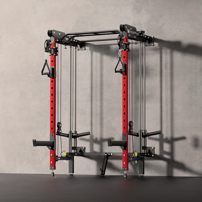 Major Fitness F35 All-In-One Home Gym Wall-Mount Folding Power Rack - F35BL