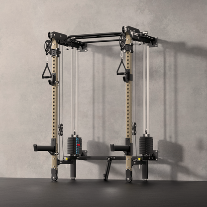 Major Fitness F35 All-In-One Home Gym Wall-Mount Folding Power Rack - F35BL