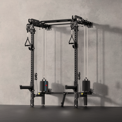 Major Fitness F35 All-In-One Home Gym Wall-Mount Folding Power Rack - F35BL