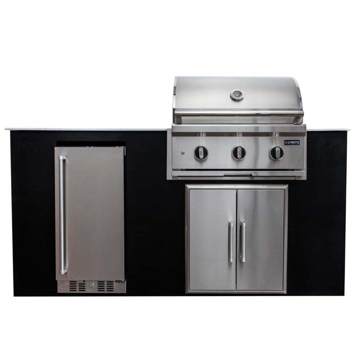 Coyote 4 Piece Outdoor Kitchen Island Package - CKEY6