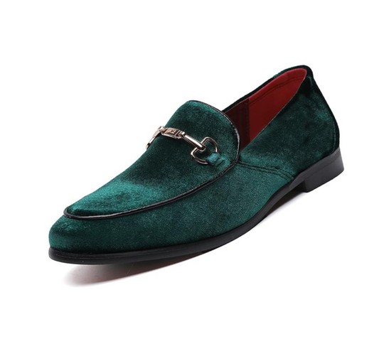 LCQL Men’s Luxury Casual and Party Loafer Shoes - Green