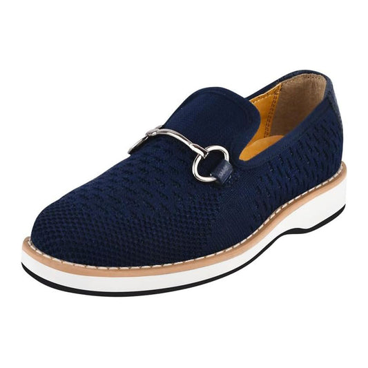 Classic Noble Boys Loafers For Weddings, Birthdays, & Parties For Boys - Navy Blue