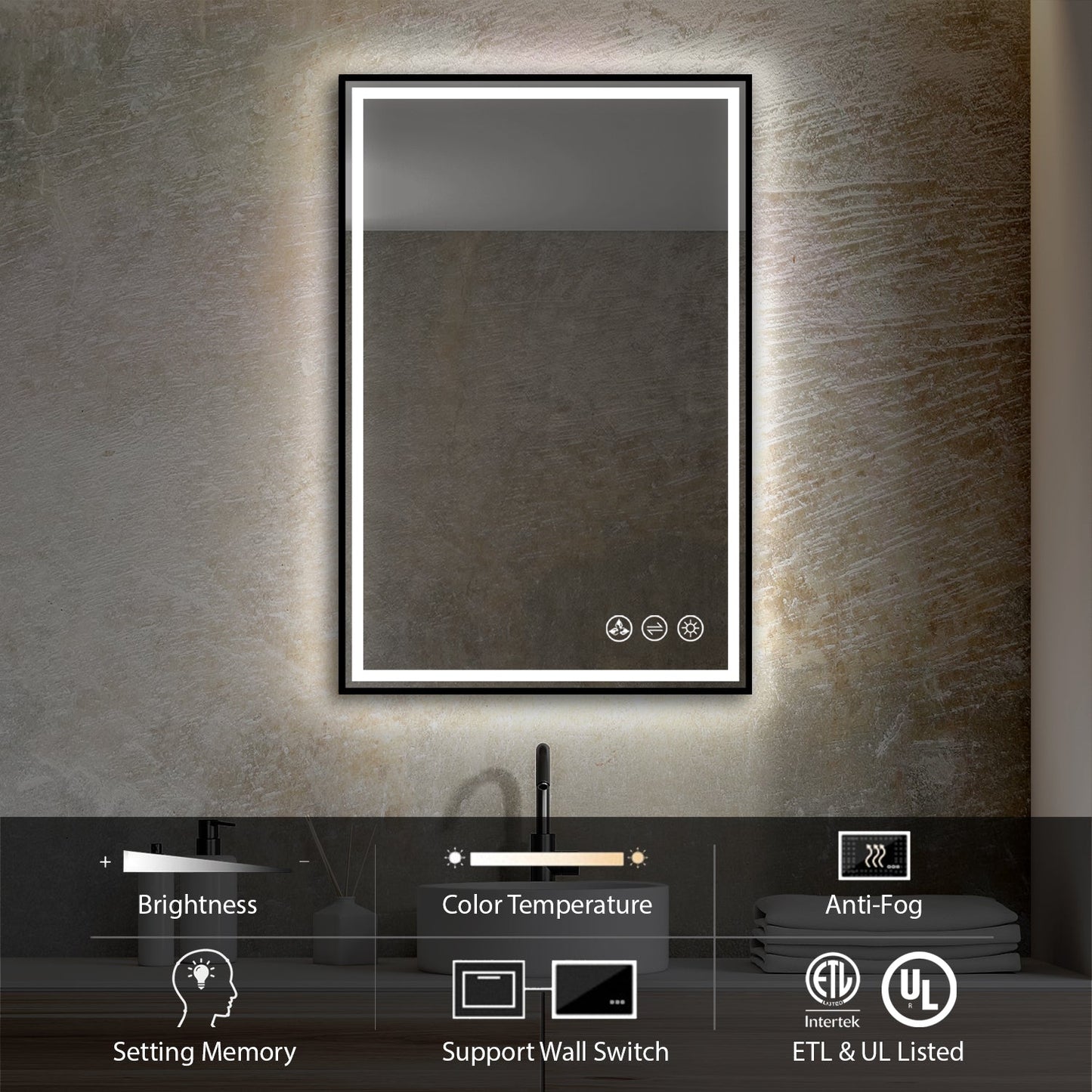 Blossom Stellar 24 Inch LED Mirror - LED M4 2436 MB