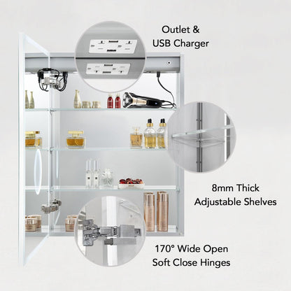 Blossom Asta – 20 Inches LED Medicine Cabinet - MCL2 2032L