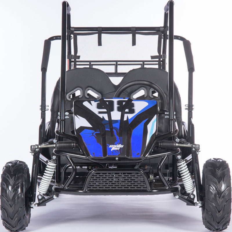 MotoTec Mud Monster XL 212cc 2 Seat Go Kart Full Suspension Blue - MT-GK-Mud-XL-212cc_Blue