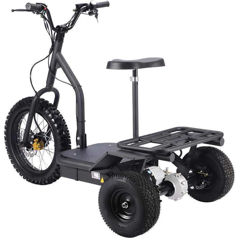 MotoTec 48V/12Ah 1200W Transportation 3-Wheel Mobility Scooter MT-TRK-1200