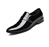 Men’s Pointed-Toe Party Shoes Black Stylish - Black