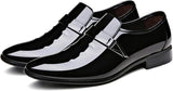 Men’s Pointed-Toe Party Shoes Black Stylish - Black