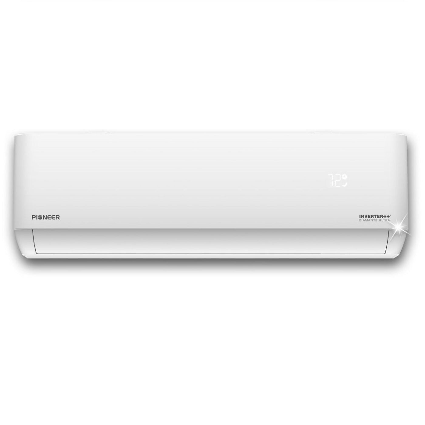 Pioneer Diamante Ultra 12,000 BTU 22 SEER2 Ductless Mini-Split Inverter++ Energy-Star Wi-Fi Air Conditioner Heat Pump Full Set 115V with 16 Ft. Kit - WYT012ALFI22RL