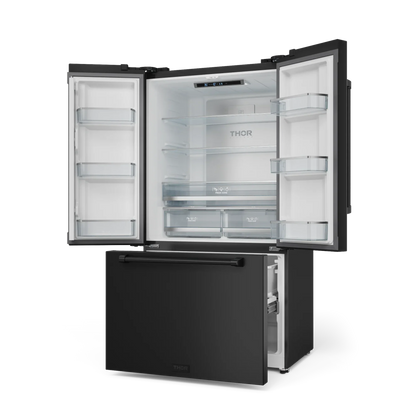 Thor Kitchen 36 Inch 20.3 cu ft French Door Counter Depth Refrigerator with Ice Maker | Gordon Ramsay Series - RF3621CTD00