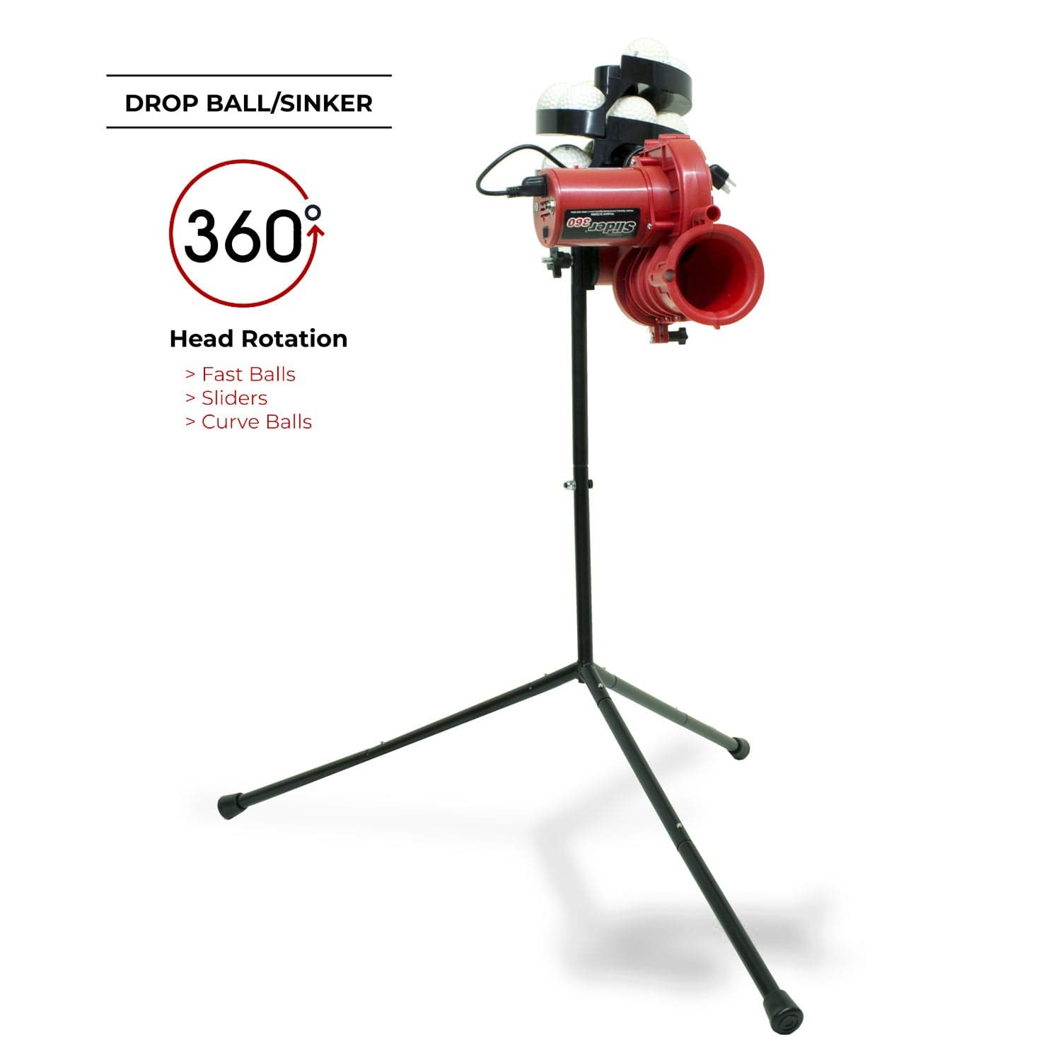 Heater Slider Lite Fastball & Curveball Baseball Pitching Machine - SL129BB
