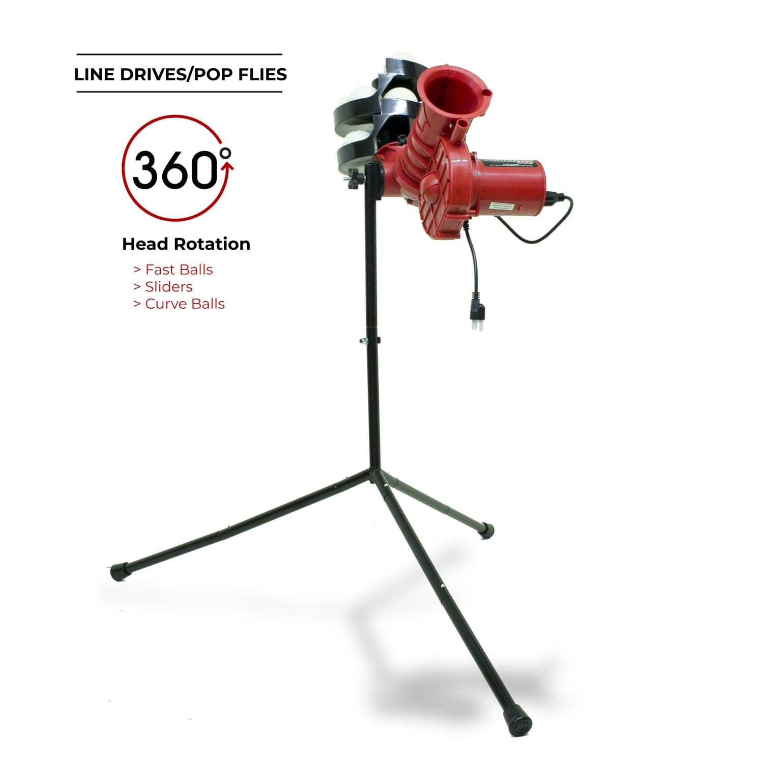 Heater Slider Lite Fastball & Curveball Baseball Pitching Machine - SL129BB