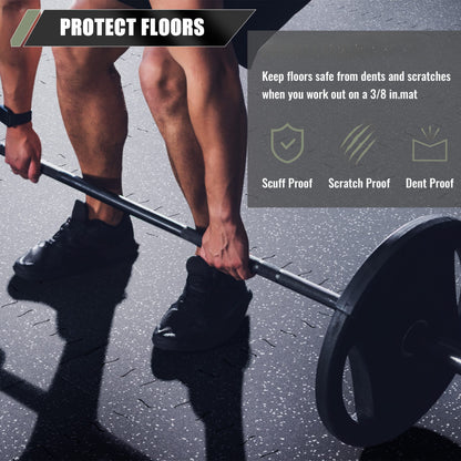 Major Fitness Rubber Flooring Gym Mats 0.31" Thickness - FM-01