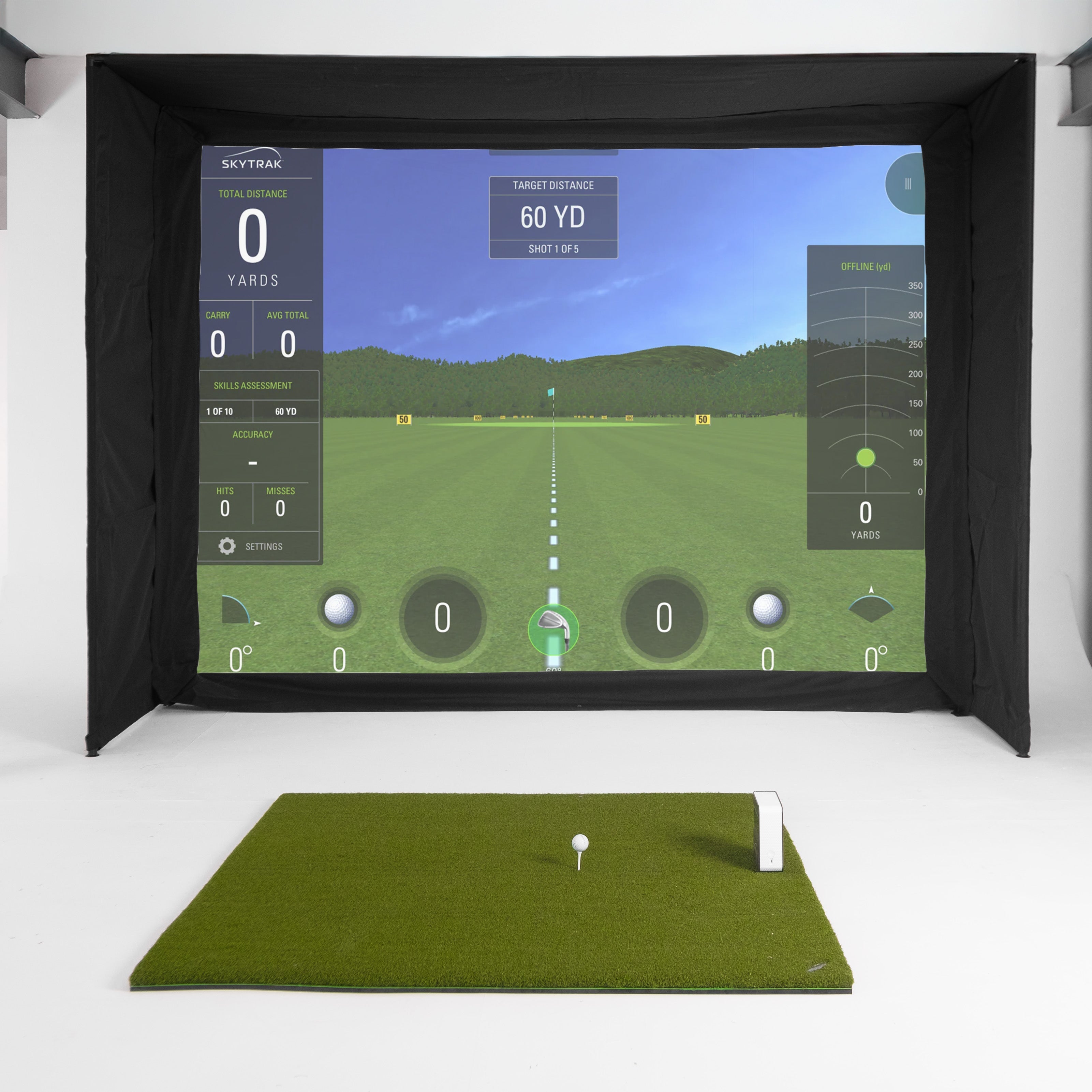 Skytrak ST MAX EasySim Home Golf Simulator Full Package