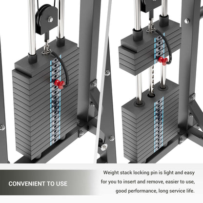 Major Fitness Aluminum Pulley & Weight Stack Bundle - APB52-WSB52