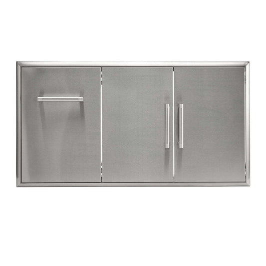 Coyote 45" Double Access Doors With Roll Out Trash - C3-CDPOD