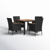 Maltby 4 – Person Square Outdoor Dining Set with Cushions